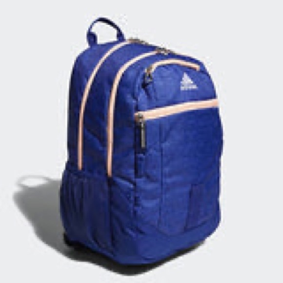 adidas Foundation Backpack Dark Blue and Pink